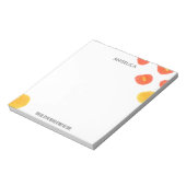 Aquarelle jaune orange moderne Cher Dieu Bloc-note (Tourné)