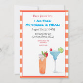 Aquarelle Je Suis Libre Divorce Est Invitation Fin (Devant)