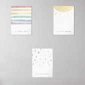 aquarelle jeu de 3 vous êtes mon poster soleil (Recto)