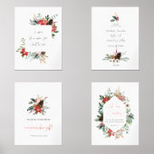 Aquarelle jeu de verset de la bible de Noël 4 (Recto)