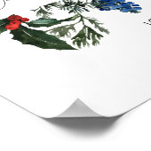 Aquarelle John 1:14 affiche de Noël (Coin)