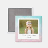 Aquarelle jolie aquarelle personnalisée Magnet de (Recto/Verso)