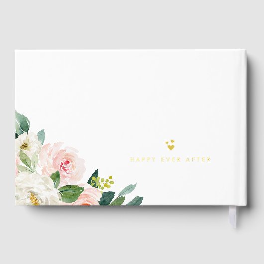Aquarelle Jolie Fleurs de Jardin Mariage de printe (Verso)