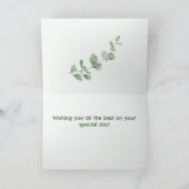 Aquarelle Joyeuse Carte de voeux d'anniversaire pl (Intérieur)