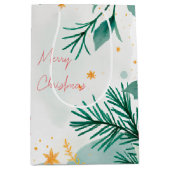 Aquarelle Joyeux sac cadeau de Noël - Élégant (Devant)
