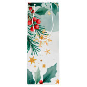 Aquarelle Joyeux sac cadeau de Noël - Élégant (Dos)