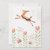 Aquarelle Jungle Animaux Baby shower Invitation (Dos)