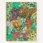 Aquarelle Jungle Carnet de retour à l'école (Devant)