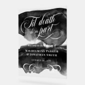 Aquarelle jusqu'à la mort Do us Part Mariage Welco (Angle)