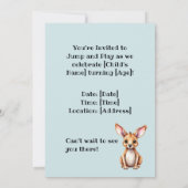 Aquarelle Kangaroo Birthday Bash Invitation (Dos)