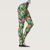 Aquarelle Koi et Lilies d'eau Leggings (Droite)