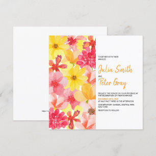 Aquarelle la plus informelle Faire-part de mariage