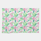 Aquarelle La Rosa Motif Floral Serviette de cuisin (Horizontal)