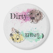 Aquarelle Labrador Rétriever aimant lave-vaisselle (Devant)