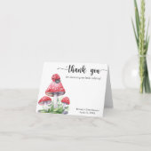 Aquarelle ladybug - merci baby shower (Devant)