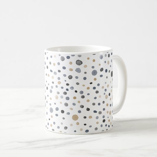 Aquarelle Lars Confetti Points Mug Classique (Devant droit)