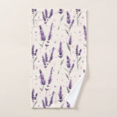 Aquarelle lavande et conception de points (Serviette à main)