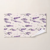 Aquarelle lavande et conception de points (Serviette à main)