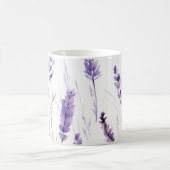 Aquarelle Lavande Florale Café Mug (Centre)
