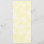 Aquarelle Lavande Florale Jaune Menu Anniversaire (Dos)