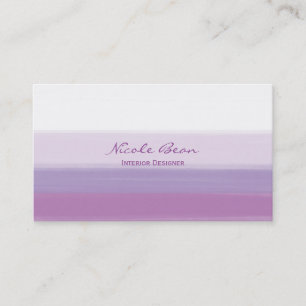 Aquarelle Lavender Purple Carte de visite moderne