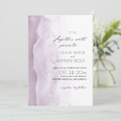 Aquarelle Laver Élégant Faire-part de mariage pour (Debout devant)