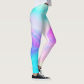 Aquarelle Leggings Ciel bleu pourpre (Droite)
