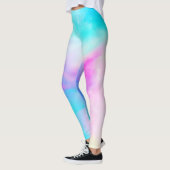 Aquarelle Leggings Ciel bleu pourpre (Gauche)