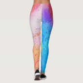 aquarelle leggings motifs abstraits (Dos)