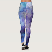 Aquarelle Leggings pourpres (Dos)