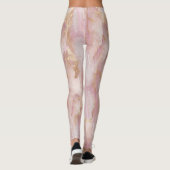 Aquarelle Leggings rose et or (Dos)
