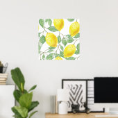 Aquarelle Lemon Cuisine Décor Art Poster (Bureau à domicile)