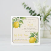 Aquarelle Lemon Invitation d'anniversaire (Debout devant)