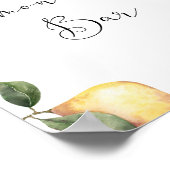 Aquarelle Lemon Lemonade Bar Poster (Coin)