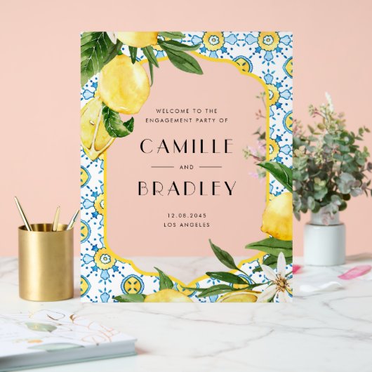 Aquarelle Lemon Méditerranéen (Mariage)