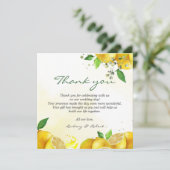 Aquarelle Lemon Merci note (Debout devant)