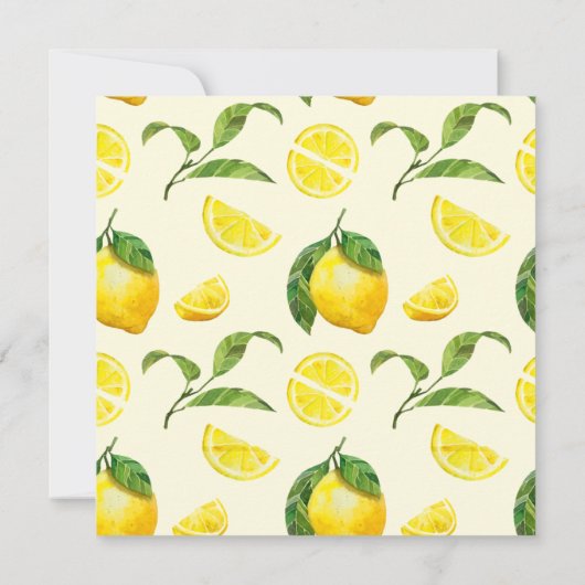 Aquarelle Lemon Merci note (Dos)