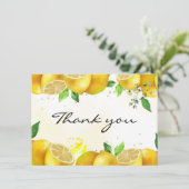 Aquarelle Lemon Merci note (Debout devant)