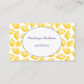 Aquarelle Lemons Carte de visite de restauration (Devant)