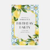 Aquarelle Lemons et Carrelage marocain Anniversair (Recto)