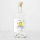 Aquarelle Lemons Limoncello Liquor Étiquettes (Devant)