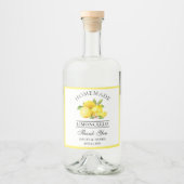 Aquarelle Lemons Merci Limoncello Bottle Étiquette (Devant)