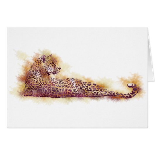 Aquarelle léopard (Devant horizontal)