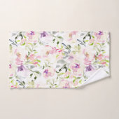 Aquarelle libre expressive ressort floral (Serviette à main)