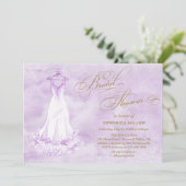 Aquarelle Lilac Mariage Gown Invitation Fête des m (Debout devant)