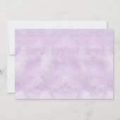 Aquarelle Lilac Mariage Gown Invitation Fête des m (Dos)