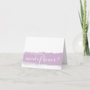 Aquarelle Lilac   Sois ma carte de femme d'honneur