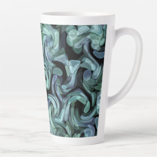 Aquarelle LilacBlue Swirl II Latte Mug
