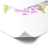 Aquarelle Lilacs Élégante Affiche de bienvenue de (Coin)