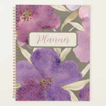 Aquarelle Lilas en Arrière - plan vert